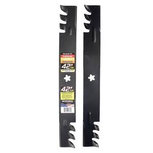 lot 1183 image: MaxPower 2 Commercial Mulching Blade Set for Many 42 in. Cut Craftsman, Husqvarna, Poulan Mowers Replaces OEM #s 134149, 138498