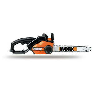 lot 3580 image: Worx WG303.1 16in - 14.5 Amp Chainsaw Tool-Free Chain-Tensioning Chain Brake
