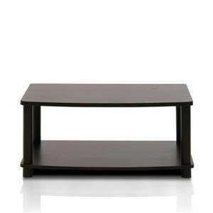 lot 2497 image: Furinno Turn-N-Tube 2-Tier Elevated TV Stands EspressoBlack
