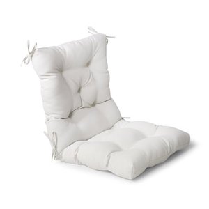 lot 2511 image: Decor Therapy 23 x 43 White Solid Print Rectangle Chair Outdoor Seating Cushion