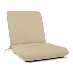 lot 2555 image: 4pk Sunbrella 44-inch Indoor Outdoor Seat and Back Club Chair Cushion