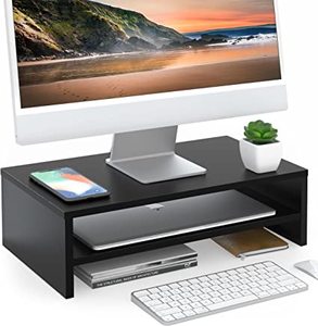 lot 916 image: Wooden Tabletop Monitor Riser