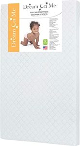 lot 1064 image: Dream On Me Portable Mini Crib Mattress 26x3x38
