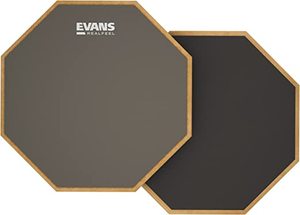 lot 1067 image: Evans Realfeel 2-Sided Practice Pad, 12 Inch Practice Pad for Percussionists