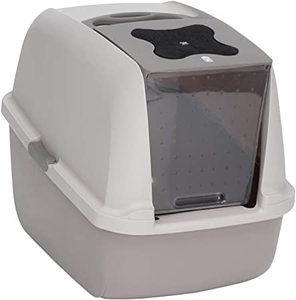 lot 1075 image: Grey Cat Litter Box (stock photo approximate)