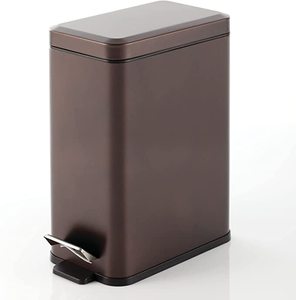 lot 1085 image: Bathroom Waste Bin Bronze