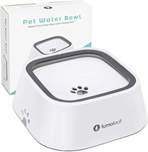 lot 1172 image: LumoLeaf Dog Water Bowl, Dog Bowl No-Spill Pet Water Bowl 35oz, Slow Water Feeder Dog Bowl, Vehicle Carried Dog Water Bowl for DogsCatsPets