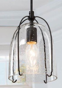 lot 3532 image: Modern 1 Light Glass Mini Kitchen Pendants