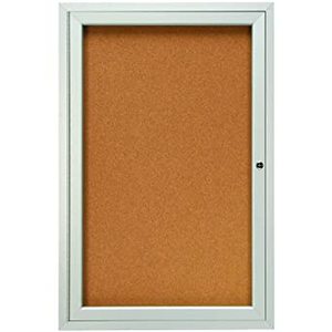 lot 678 image: Lockable Case Corkboard, 35x47