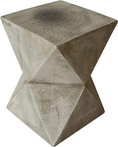 lot 687 image: Light Gray- Bryleigh Light-Weight Concrete Side Table by Christopher Knight Home- Retail$75.48