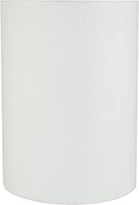lot 688 image: Aspen Creative Hardback Drum Cylinder White Lampshade, 8x11