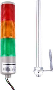 lot 2492 image: Not Simple 3 Light Warning Indicator Tower Stack Lights, Industrial Warning Signal Lights Tower Lamps Column, Factory Workshop Safety RGB Signal Indicator, LED Andon Light