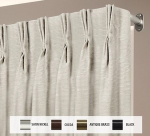 lot 2507 image: InStyleDesign 58 inch Blackout Curtain Rod