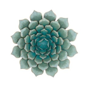 lot 3611 image: Stylecraft Metal Green Succulent Wall Decor