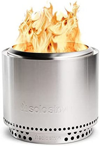 lot 58414 image: Solo Stove Bonfire 2.0 Smokeless Fire Pit, Stainless Steel  (Retails $345)