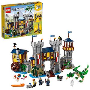 lot 58463 image: LEGO Creator 3in1 Medieval Castle Building Kit  (Item# 31120) (1436pcs) (Retails $91)