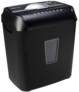 lot 58468 image: Amazon Basics 12-Sheet Cross-Cut Paper and Credit Card Home Office Shredder  (See Description)