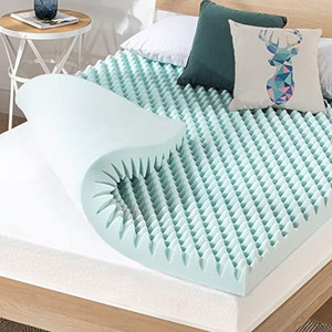 lot 58490 image: Best Price Mattress Egg Crate Memory Foam Mattress Topper  (4)