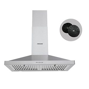 lot 59463 image: FIREGAS Wall Mount Range Hood With Exhaust Fan (30)