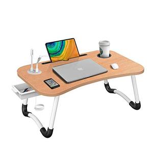 lot 59490 image: HLHome Laptop Bed Desk Large Portable Foldable Laptop Table Tray Stand