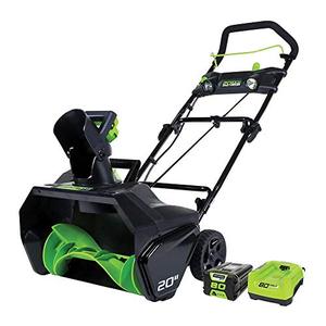 lot 59498 image: Greenworks Pro Snow Thrower with 2Ah Battery and Charger  (20)