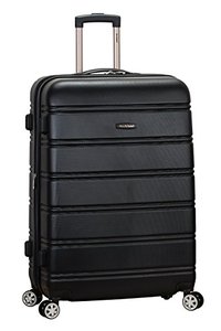 lot 60974 image: Rockland Melbourne Hard Sided Expandable Spinner Wheel Luggage, Black  (28)