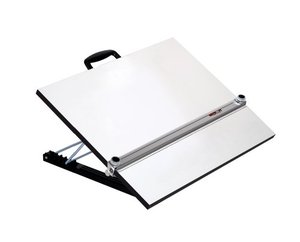 lot 61463 image: Martin Universal Design Pro-Draft Deluxe Adjustable Angle Parallel Drawing Board, White Melamine, 1 Each  (20 x 26)