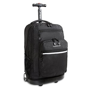lot 61476 image: J World New York Sundance Rolling Backpack, Black