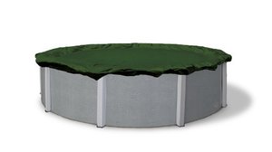 lot 61509 image: Blue Wave Silver Round Above Ground Pool Winter Cover, FEET, Forest Green  (15)