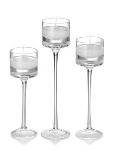 lot 61885 image: Wedding Candles - 30 Floating Candles And 30 Monet Stem Holders