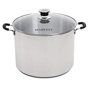 lot 61894 image: Kitchen Crop VKP Brands Canner, Holds 7 Quart Jars, 20 Quart Liquid Capacity, Silver