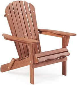 lot 61923 image: Outdoor Wooden Folding Cedar Adirondack chair