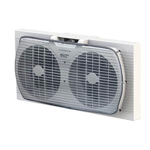 lot 62317 image: Comfort Zone Twin Window Reversible Airflow Control Fan Switch, White  (9)