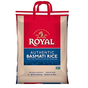 lot 62728 image: Authentic Royal Basmati Rice, White  (15lb)