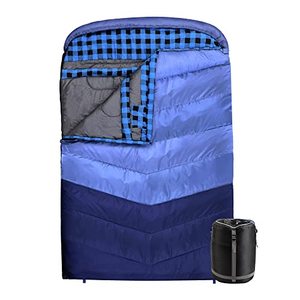 lot 62759 image: Coastrail Outdoor Double Sleeping Bag, Blue  (Queen)