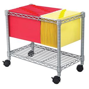 lot 62771 image: Safco Products Wire Mobile LetterLegal File Cart, Grey  (Stock photo similar)