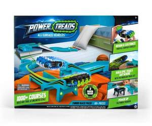 lot 41859 image: WowWee Toys Power Treads All Surface Vehicles Turbo Race Pack - 60 Pieces - 2 Bonus Power Treads - 1000  Courses - Design and Customize - Comes with Glow in The Dark Stickers