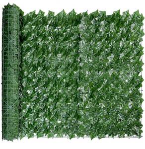 lot 41861 image: Bybeton Artificial Ivy Privacy Fence Screen, 40 X 160 UV-Anti Fake Leaves Vines Grass Wall for Patio Balcony Privacy, Garden, Backyard Greenery Wall Backdrop and Fence Decor.
