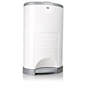 lot 41865 image: Dekor Plus Hands-Free Diaper Pail, White