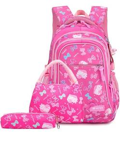 lot 41881 image: School Backpack Kid Schoolbag Student Shoulder Bookbag Set with Luch Bag and Pencil Case