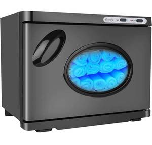 lot 58847 image: Gimify Hot Towel Warmer Heating Cabinet 23L Large Capacity Lightweight for Facial Spa Massage Salon Hotel Gym Home, Black