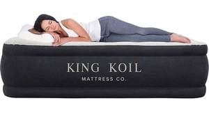 lot 58851 image: King Koil Luxury Air Mattress with Built-in Pump, Double High, Durable Waterproof - Unknown Size