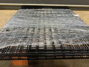 lot 58875 image: 8 Panel Black Wire Grid Enclosure - Each Panel 30��x24��