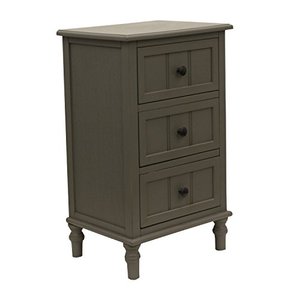 lot 69413 image: D�cor Therapy FR1868 Accent Table, 15.75 in x 11.8 in x 26 in, Eased Edge Grey