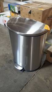 lot 69415 image: Stainless Steel Trashcan, Unknown Brand, 25 Tall