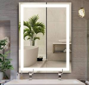 lot 69421 image: cozzie LED Mirror for Bathroom with Lights, 24x32 Inch LED Vanity Mirrors 3-Color Dimmable Anti Fog Waterproof Makeup Mirror(WhiteNaturalWarm Lights)
