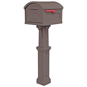lot 69440 image: Gibraltar Mailboxes GHC40M01 Grand Haven Decorative Package Mailbox, Extra Large, Mocha