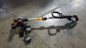 lot 69442 image: Worx TrimmerEdger With 2 Batteries & Charger