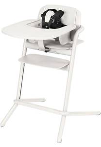 lot 73010 image: CYBEX LEMO 1.5 High Chair System, Grows with Child up to 209 lbs, One-Hand Height and Depth Adjustment, Anti-Tip Wheels Safety Feature, Porcelain White - Parts Not Inventoried