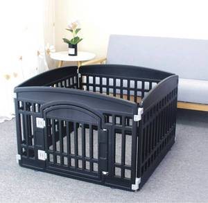 lot 73013 image: Pet Playpen Foldable Gate for Dogs Heavy Plastic Puppy Exercise Pen with Door Portable Indoor Outdoor Small Pets Fence Puppies Folding Cage Medium Animals House Supplies